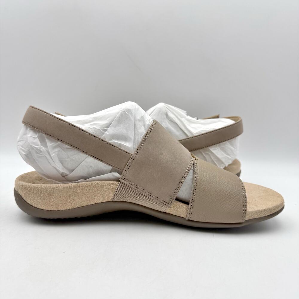 Vionic Womens Morro Slingback Sandals US 8.5 EU 39 Taupe Leather NIB - Picture 4 of 12